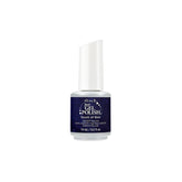 IBD Just Gel Polish in Touch of Noir, a deep navy LED/UV gel with a starry shimmer for dramatic nail statements.